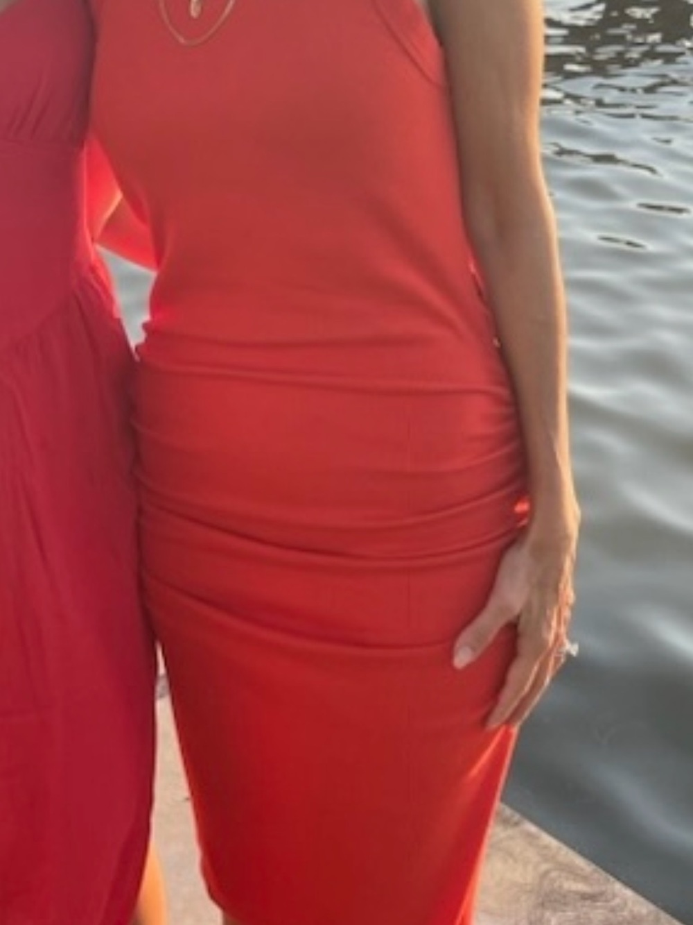 Michael Stars Sleeveless Red Midi Dress